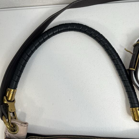 The Sak Collective Estrada Crossbody Bag Three Way Top Teak Block Leather READ - Picture 8 of 16